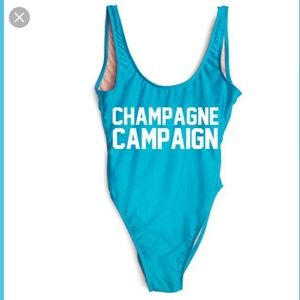 Private Party Swimsuit M/L Champagne Campaign